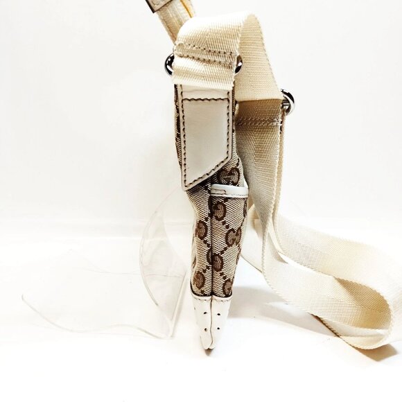 Authentic Gucci Brown Canvas Shoulder Bag mon388-111025 - Picture 4 of 16